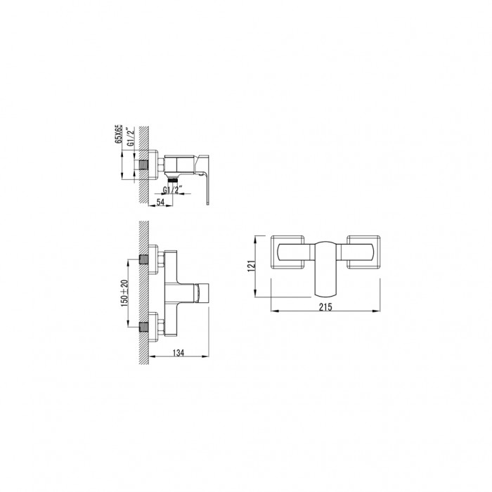 Змішувач Corso COMO BF-1D129C (9611300)