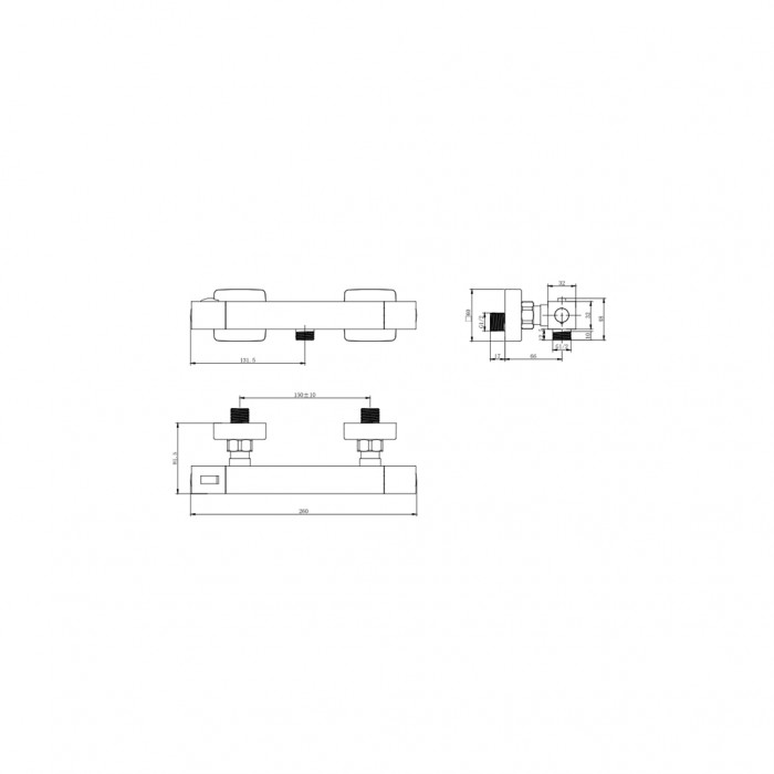 Змішувач Corso PANARO ED-2D185C (9659300)