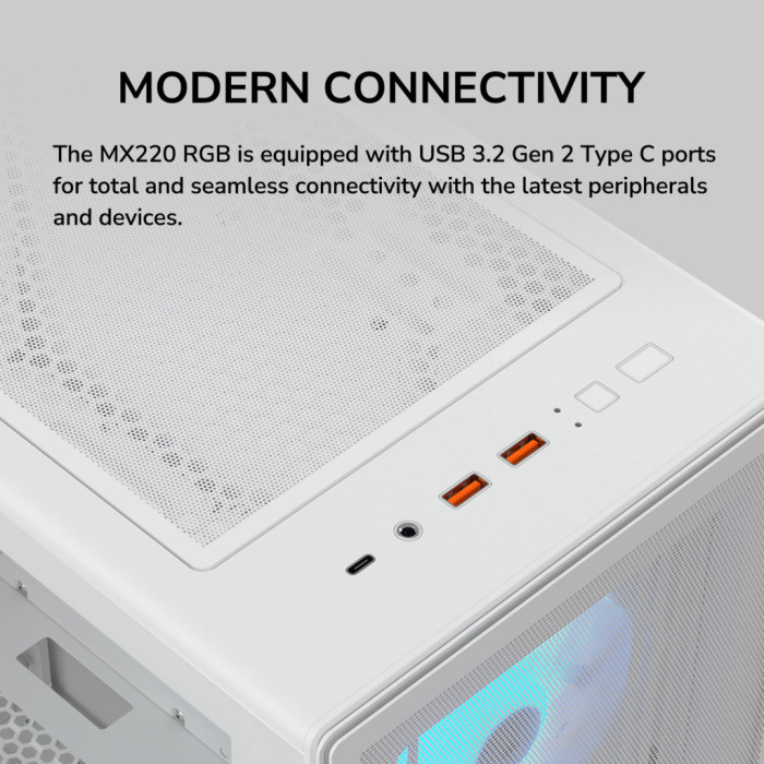 Корпус для ПК Cougar MX220 RGB White
