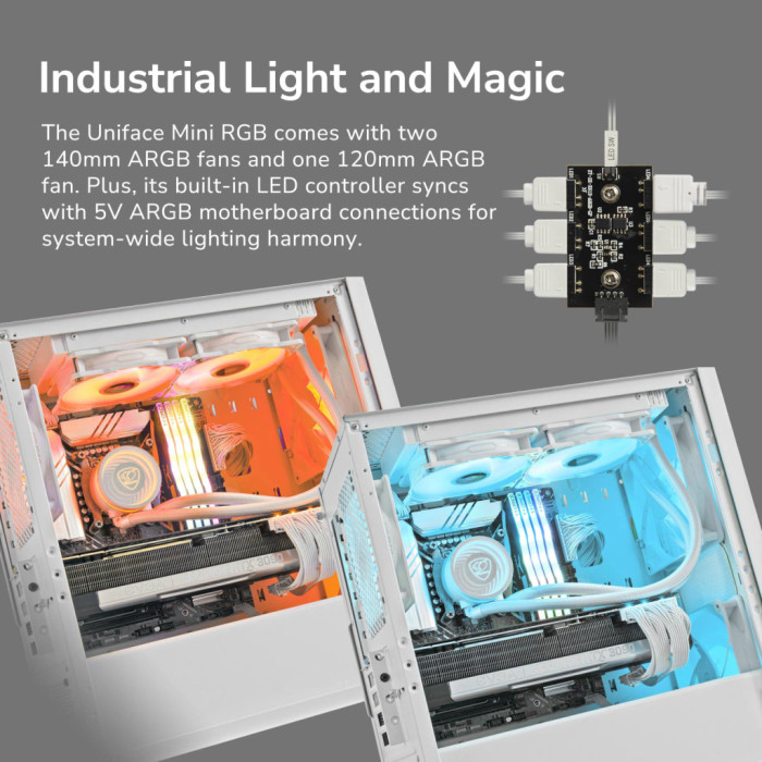 Корпус для ПК Cougar UNIFACE MINI RGB White