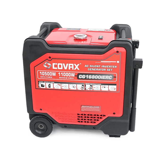 Генератор COVAX інверторний CG16800iERC, 10.5kW, 220V, 50Hz, 194FPD, електростартер, 32L (CG16800iERC)