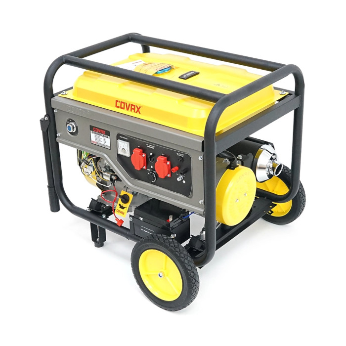 Генератор COVAX CV10000LD-E2, 7.0kW, 220V, 50Hz, DC12V, 18HP, ручний/електро стартер, 25L (CV10000LD-E2)