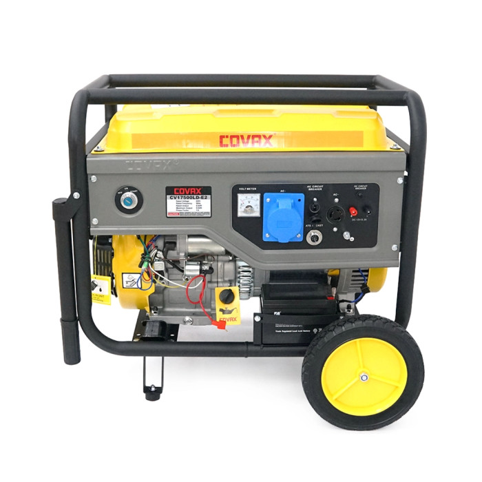 Генератор COVAX CV17500LD-E2, 8.5kW, 220V, 50Hz, DC12V, 20HP, ручний/електро стартер, 25L (CV17500LD-E2)