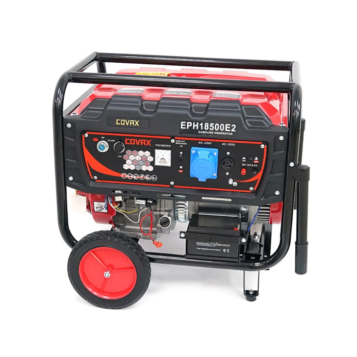 Генератор COVAX EPH18500E2, 9.0kW, 220V, 50Hz, DC12V, 20HP, електро стартер, 25L (EPH18500E2)