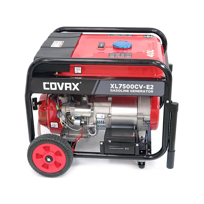 Генератор COVAX XL7500CV-E2, 5.0kW, 220V, 50Hz, DC12V, 13HP, електро стартер, 25L (XL7500CV-E2)