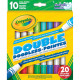 Фломастери Crayola Набір Washable Двосторонні 10 шт (256347.012)