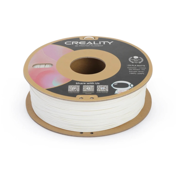 Пластик для 3D-принтера Creality PLA matte 1кг, 1.75мм, natural white (3301010296)