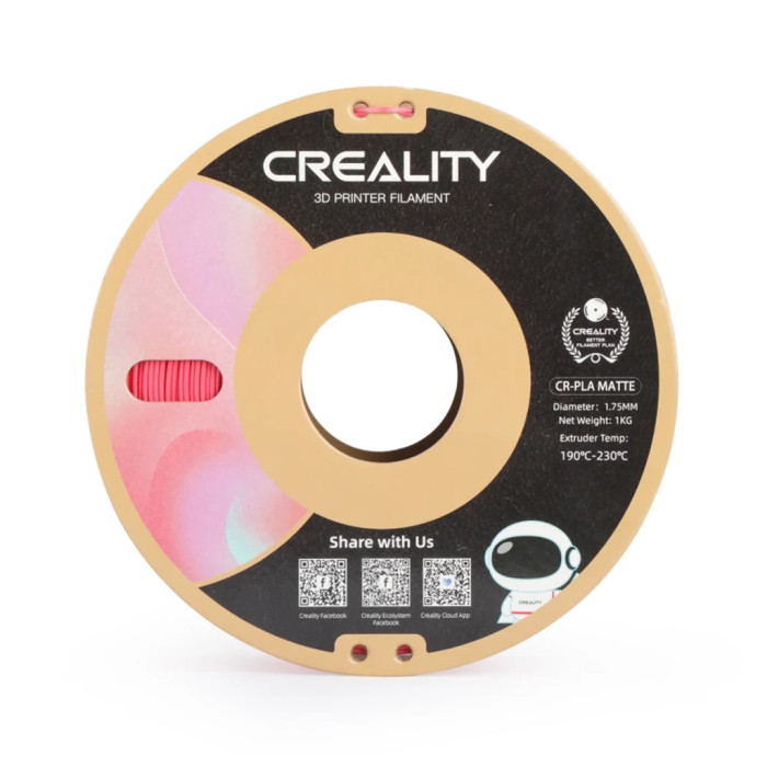 Пластик для 3D-принтера Creality PLA matte 1кг, 1.75мм, red strawberry (3301010300)