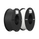 Пластик для 3D-принтера Creality PLA 2x1кг, 1.75мм, white+black (3301010337)