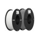 Пластик для 3D-принтера Creality Ender PLA 1.75мм, 2x1кг, white+grey (3301010365)