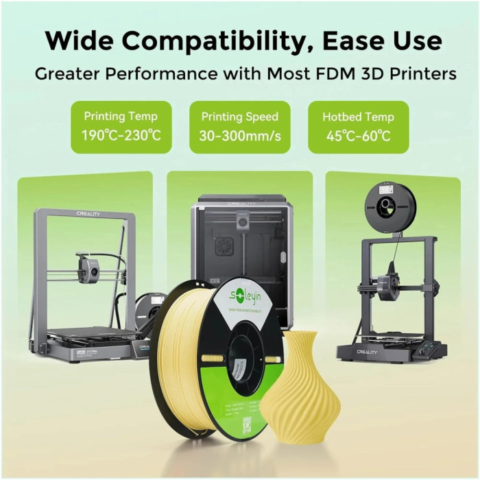 Пластик для 3D-принтера Creality Soleyin PLA ULTRA 1кг, 1.75мм, blue ocean (3301010502)