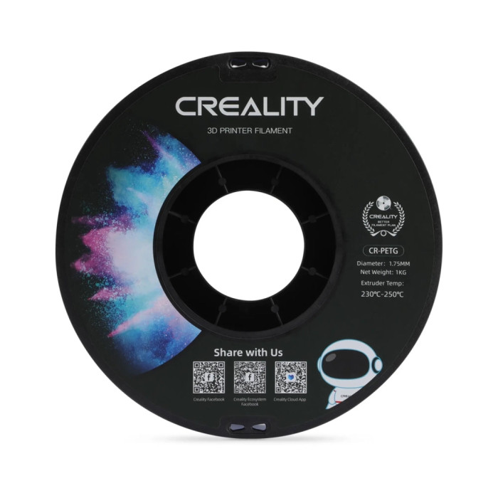 Пластик для 3D-принтера Creality PETG 1.75мм, blue, 1кг (3301030032)