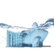 Фотополімерна смола Creality Resin, Water Washable Plus 1кг, gray (3302010041)