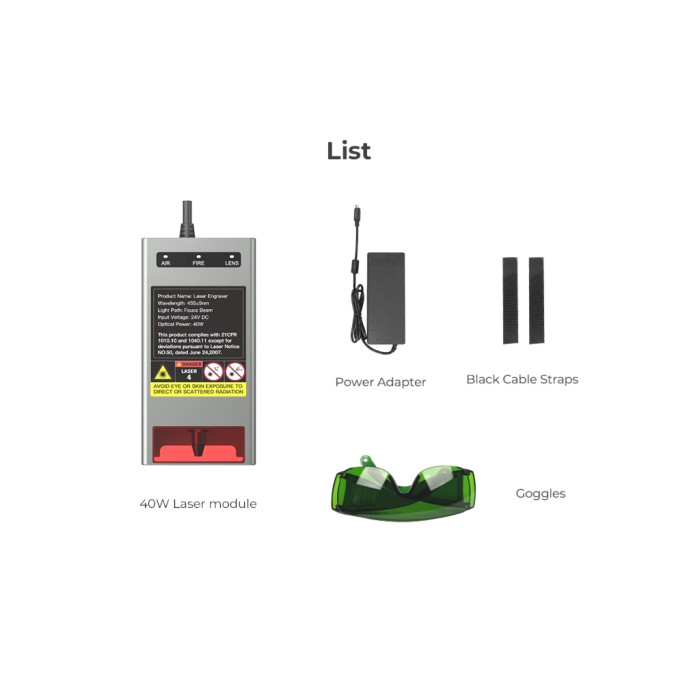 Запчастина для 3D-принтера Creality Falcon2 40W Laser Module (4001100048)