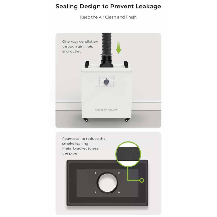 Фільтр для 3D-принтера Creality Falcon Smoke Purifier EU YW200 (4008060112)