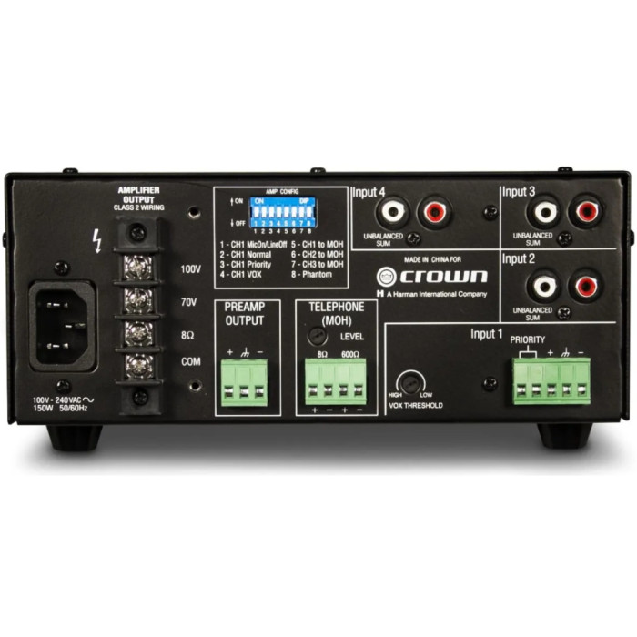 Підсилювач Crown Audio G160MA (G160MAE60)
