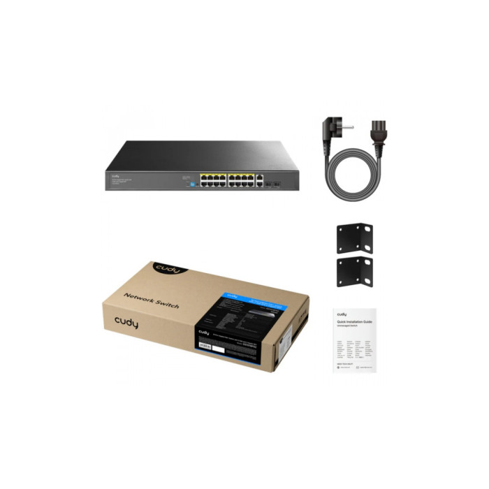 Комутатор мережевий Cudy GS1018PS2