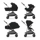 Коляска Cybex Melio Moon Black (з бампером) (522002647)