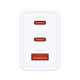 Зарядний пристрій D-Link 2xUSB-C + 1xUSB-A 65W GaN white (DCP-651)