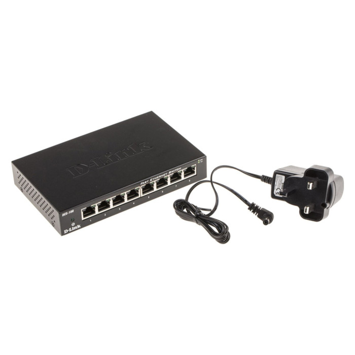 Комутатор мережевий D-Link DGS-108