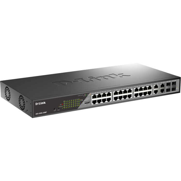Комутатор мережевий D-Link DSS-200G-28MPP