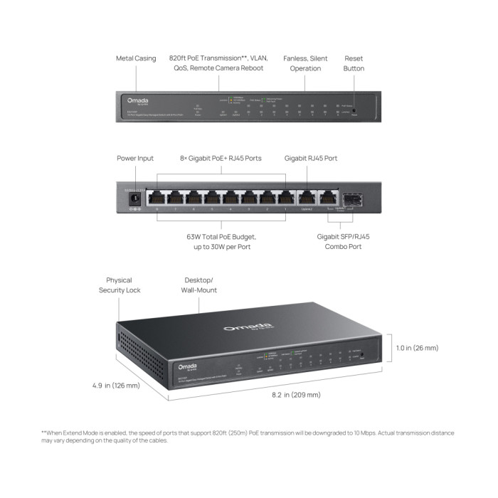 Комутатор мережевий D-Link ES210GP