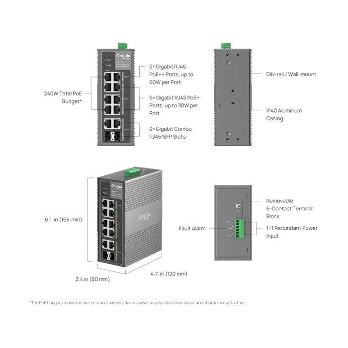 Комутатор мережевий D-Link IES210GPP