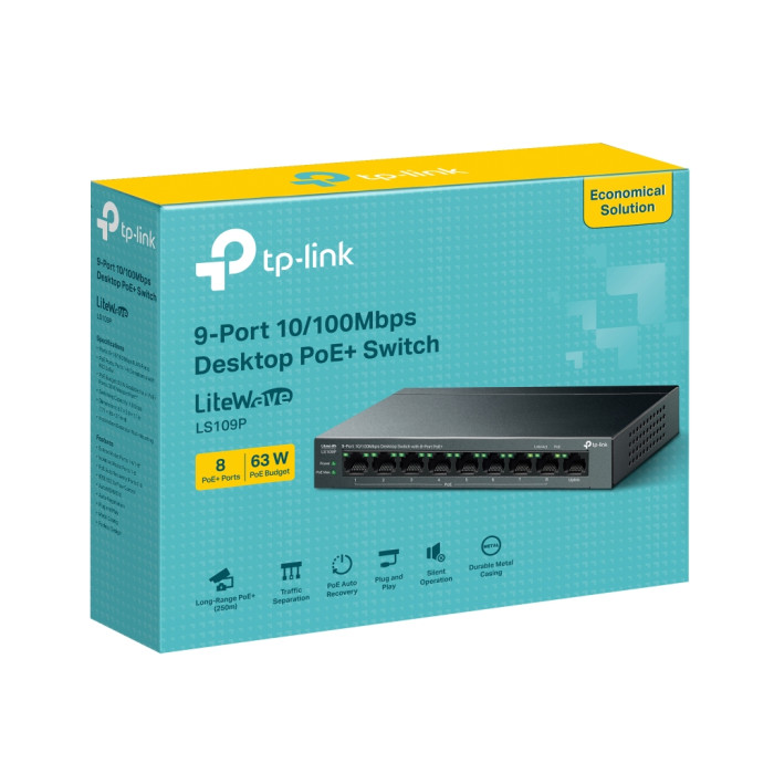 Комутатор мережевий D-Link LS109P