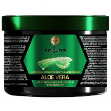 Маска для волосся Dalas Aloe Vera з гіалуроновою кислотою, натуральним соком алое й олією чайного дерева 500 мл (4260637723598)