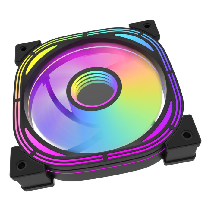 Кулер до корпусу DARKFLASH INF24 3IN1(PWM) BLACK