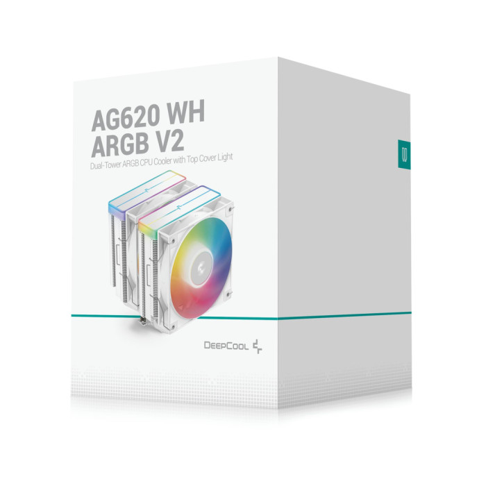 Кулер до процесора Deepcool AG620 WH ARGB V2 (R-AG620-WHAMMN-GJD)