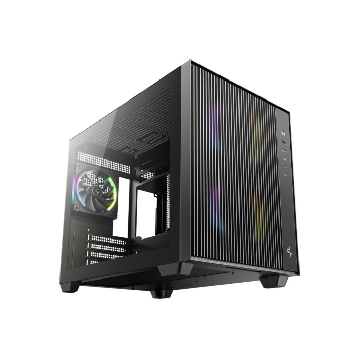 Корпус для ПК Deepcool CG330 Mesh 3F Black (R-CG330MESH-BKANM3-G)