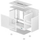 Корпус для ПК Deepcool CH160 White (R-CH160-WHNGI0-G-1)