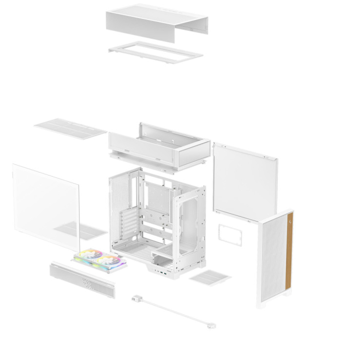 Корпус для ПК Deepcool CL660 White (R-CL660-WHNNA0-G-1)