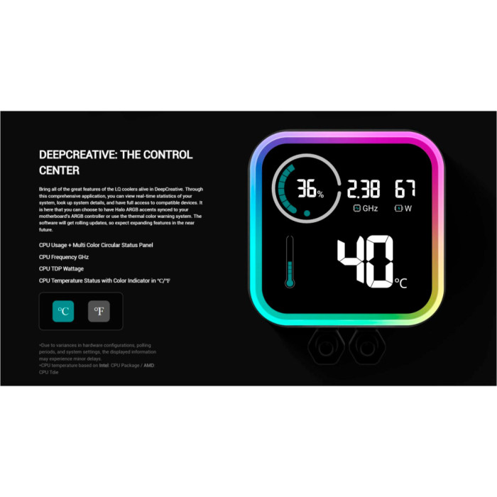 Система рідинного охолодження Deepcool LQ240 Black (R-LQ240-BKLSMW-G-1)