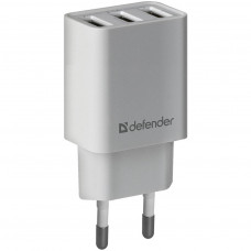 Зарядний пристрій Defender UPA-31 white, 3xUSB, 5V / 3.1A (83587)