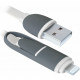 Дата кабель USB10-03BP USB - Micro USB/Lightning, white, 1m Defender (87493)