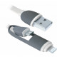 Дата кабель USB10-03BP USB - Micro USB/Lightning, white, 1m Defender (87493)