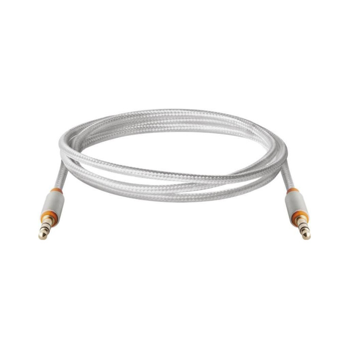 Кабель мультимедійний 3.5mm M to 3.5mm M 1.2m white Defender (87513)