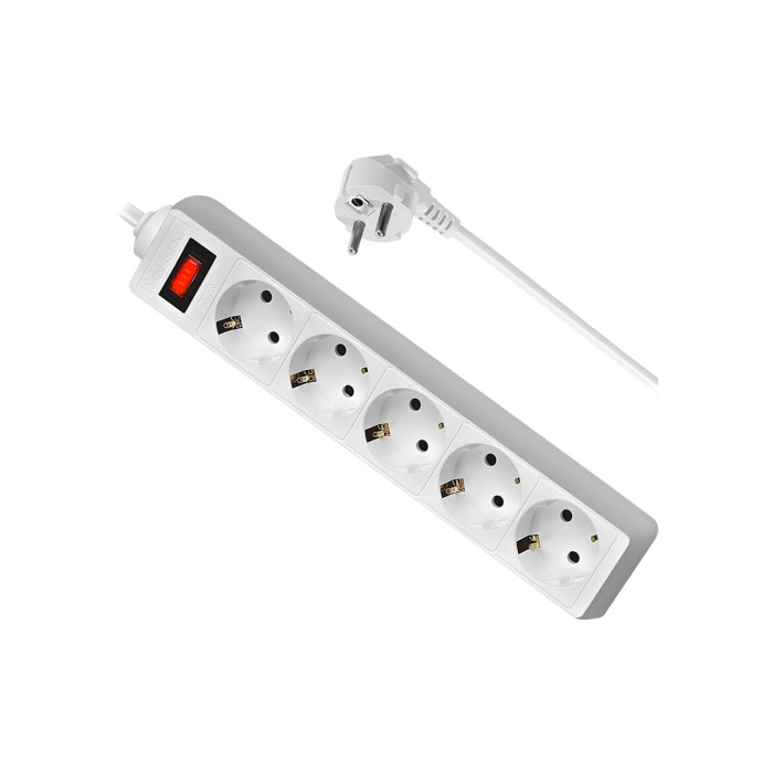 Мережевий фільтр живлення Defender ES 3m 5 роз. white (99482)