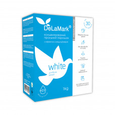 Пральний порошок DeLaMark Premium Line White з ефектом кондиціонера 1 кг (4820152330956)