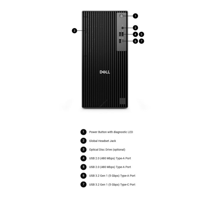 Комп'ютер Dell Pro Tower / i5-14500, 16, 512, кл+м, Win11P (BTO010_QCT1250)