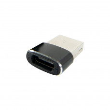 Перехідник Type-C (male) to USB (female) black Dengos (ADP-021)