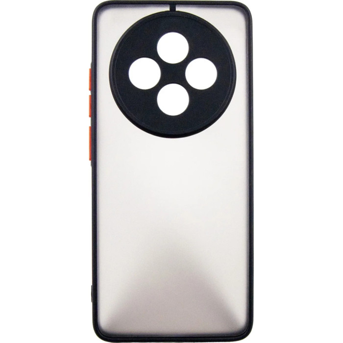 Чохол до мобільного телефона Dengos Oppo Reno 12F 4G Case Matte + 2 Glass (Black) (DG-CTG2P-19)