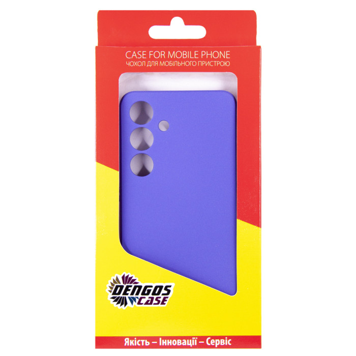 Чохол до мобільного телефона Dengos Samsung Galaxy S24 Carbon + glass Purple (DG-KM-102)