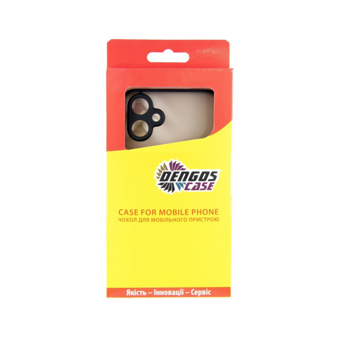 Чохол до мобільного телефона Dengos Kit Samsung Galaxy A06 case Matte + glass (Black) (DG-KM-126)