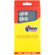 Чохол до мобільного телефона Dengos Motorola G15/G15 Power Carbon + glass (Grey) (DG-KM-147)