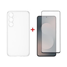 Чохол до мобільного телефона Dengos Samsung Galaxy S25 FE TPU+glass Transparent (DG-KM-172)