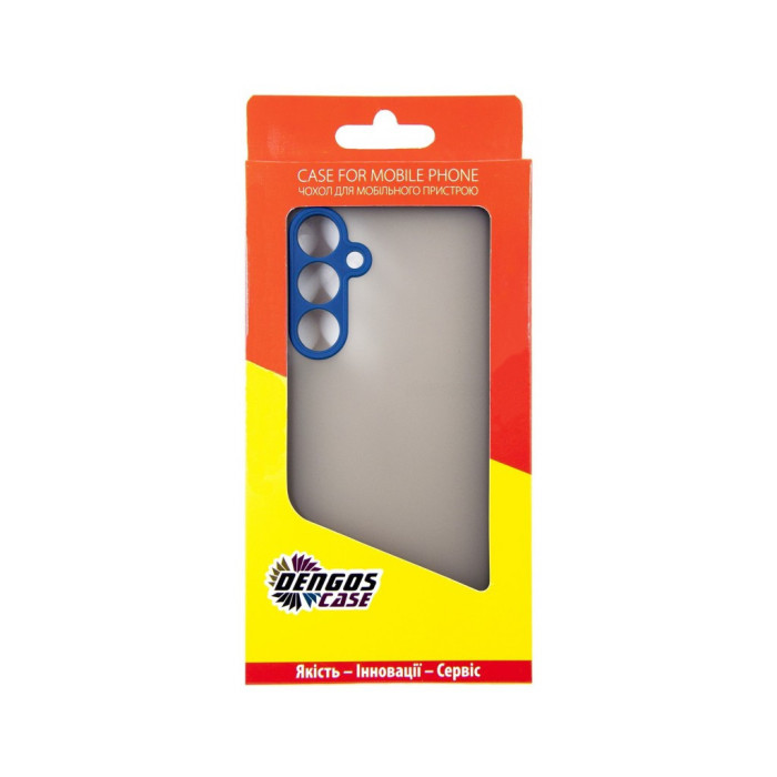 Чохол до мобільного телефона Dengos Samsung Galaxy A55 5G + Glass Blue (DG-KM-93)