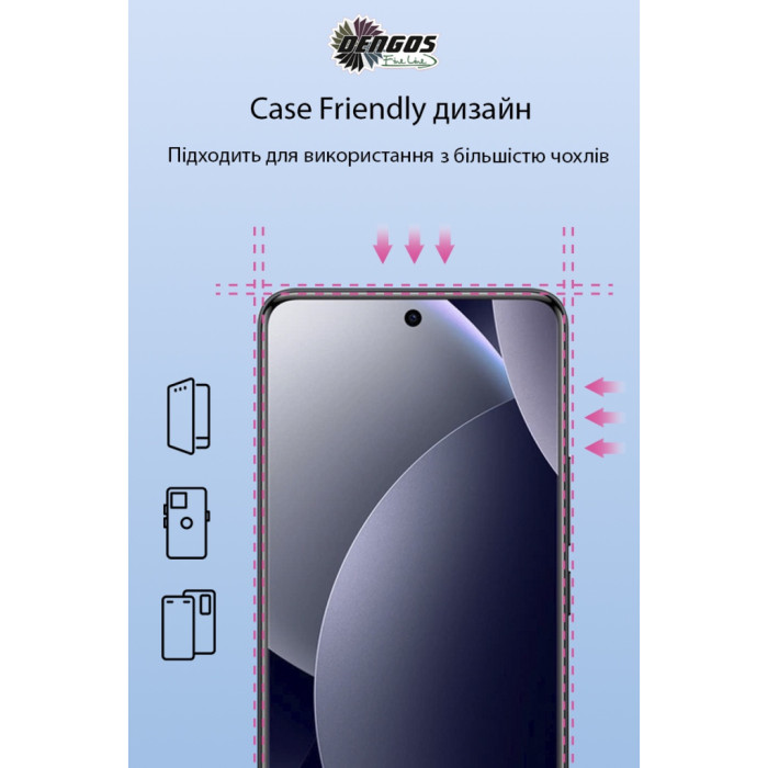Скло захисне Dengos Xiaomi Redmi Note 15 Pro 4G Black 2 pcs (DG-TG2P-100)